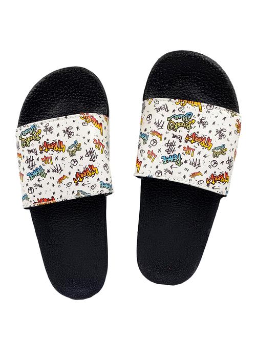 white slip on flip flop - 17807189 - Standard Image - 1