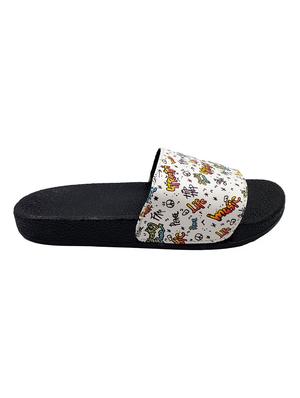 white slip on flip flop - 17807189 - Standard Image - 3