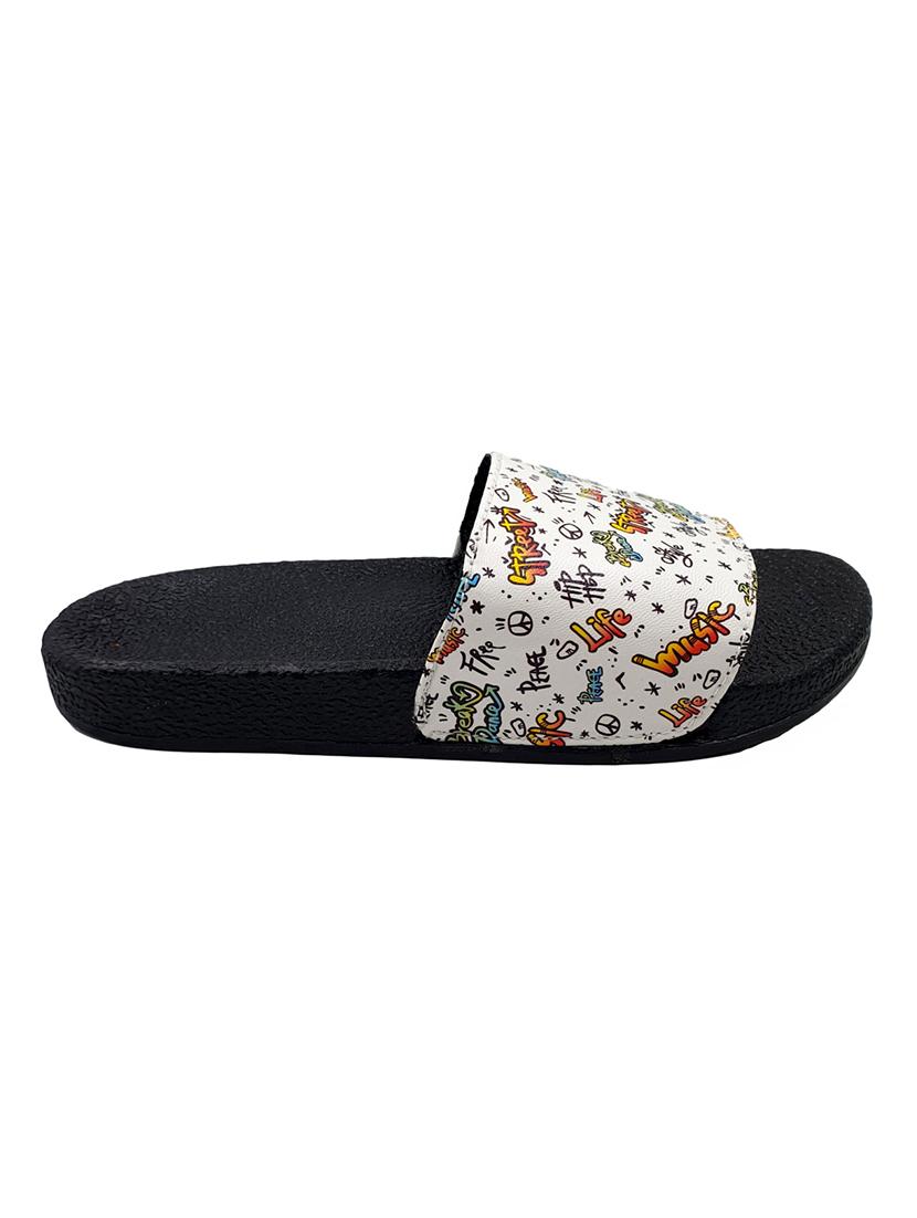 white slip on flip flop - 17807189 - Zoom Image - 3