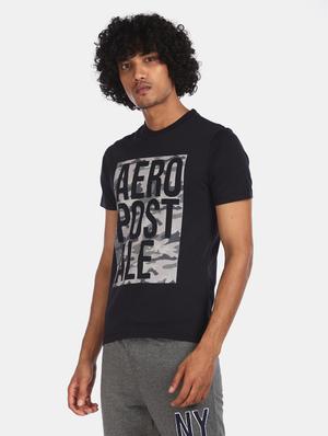 black front printed t-shirt - 17807910 - Standard Image - 2