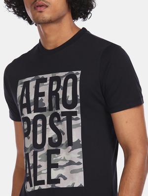 black front printed t-shirt - 17807910 - Standard Image - 4