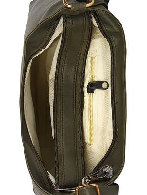 green leatherette (pu) regular sling bag - 17808759 - Standard Image - 3