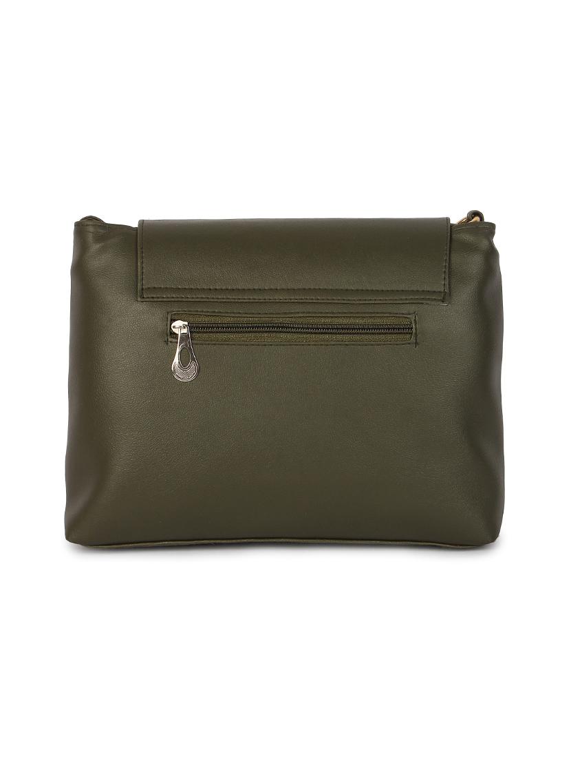 green leatherette (pu) regular sling bag - 17808759 - Zoom Image - 2