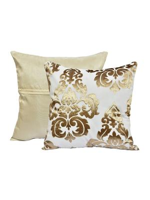 indhome life embosed self design bedroom & living room cushion cover set sofa velvet cushion covers '16x16inches' (set of 2 pcs) - 17808946 - Standard Image - 3