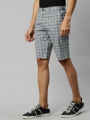 grey checkered bermuda shorts - 17809670 - Standard Image - 2