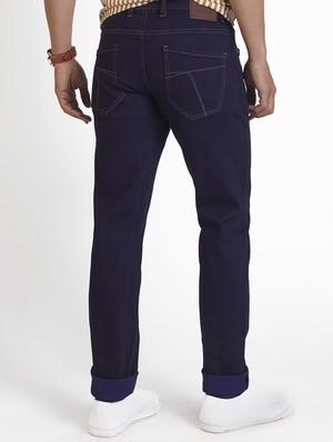navy blue plain denim jeans - 17809797 - Standard Image - 2
