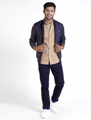 navy blue plain denim jeans - 17809797 - Standard Image - 3