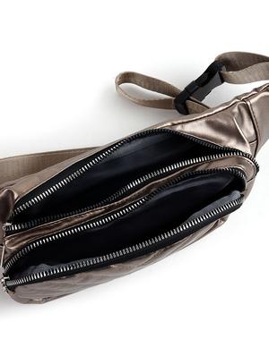 metallic leather utility bag - 17810839 - Standard Image - 3