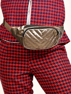 metallic leather utility bag - 17810839 - Standard Image - 5
