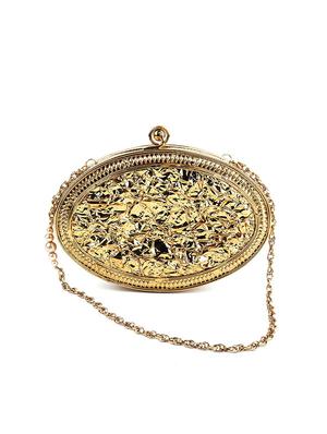 gold metal regular clutch - 17810841 - Standard Image - 2