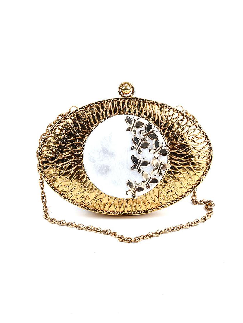 gold metal regular clutch - 17810841 - Zoom Image - 1