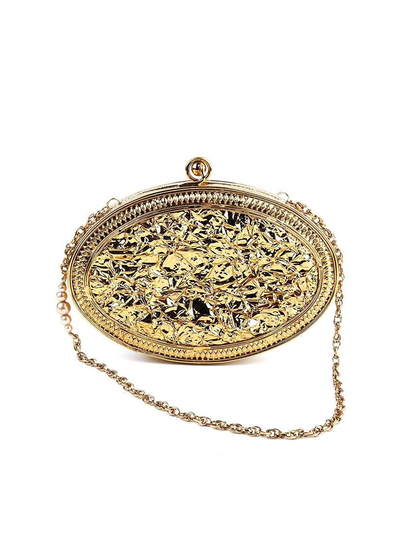 gold metal regular clutch - 17810841 - Zoom Image - 2