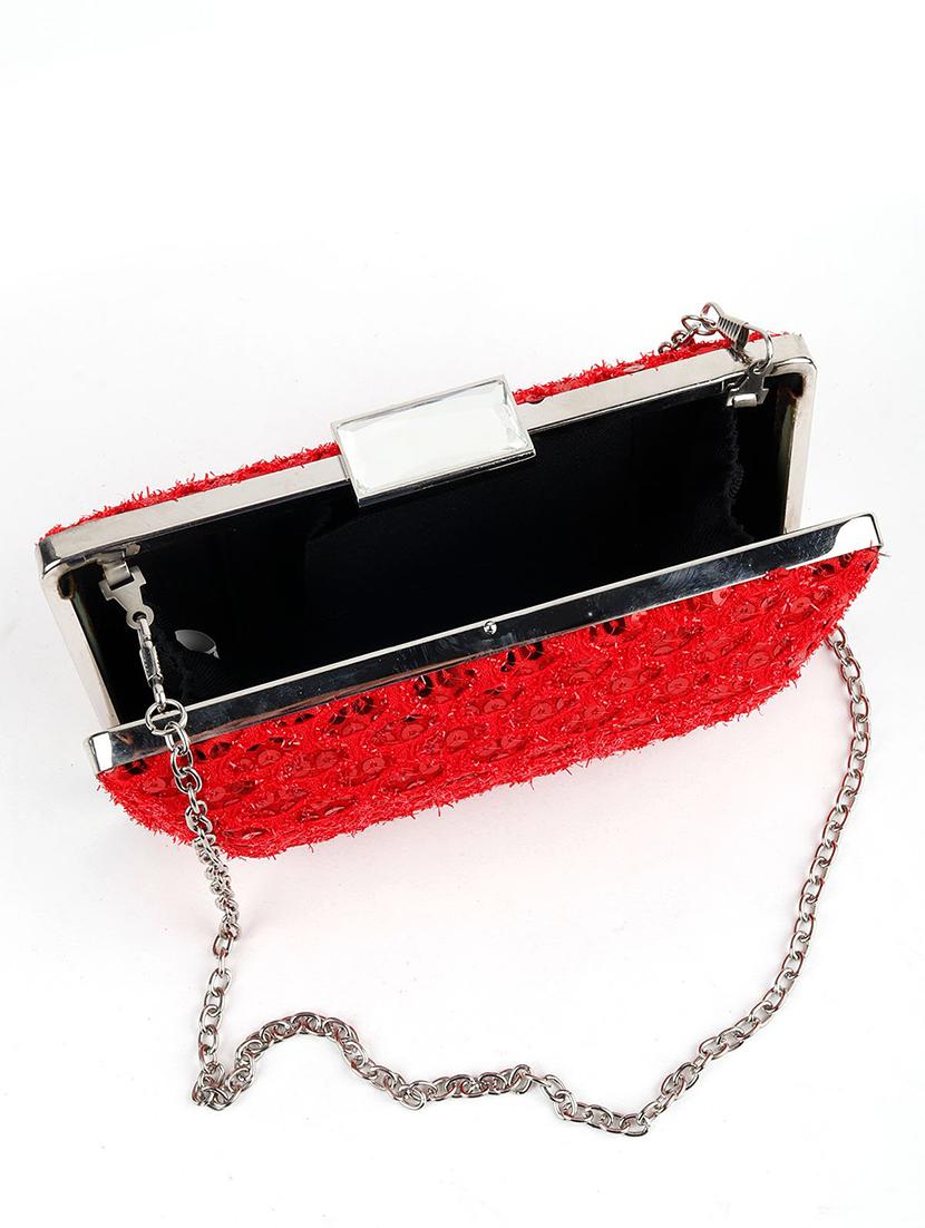 red metal regular clutch - 17810849 - Zoom Image - 3