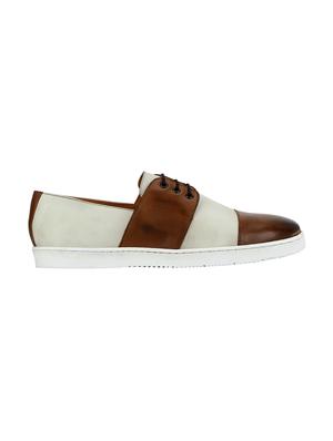 multi colored leather lace up sneakers - 17811141 - Standard Image - 2