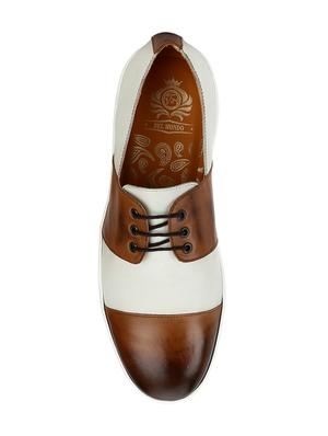 multi colored leather lace up sneakers - 17811141 - Standard Image - 4