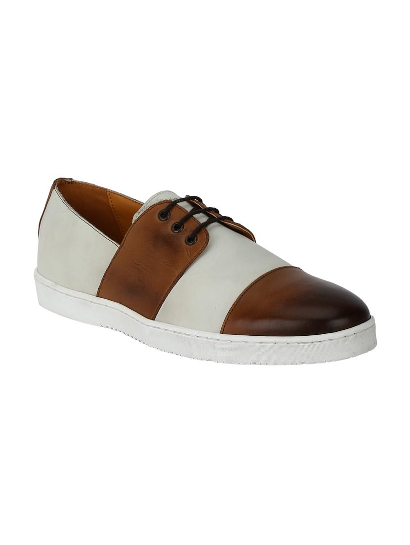 multi colored leather lace up sneakers - 17811141 - Zoom Image - 1