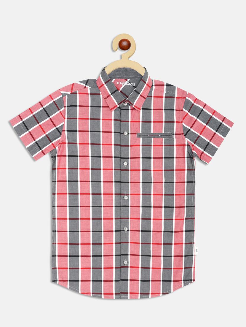 red ccheckered shirt - 17811179 - Zoom Image - 1