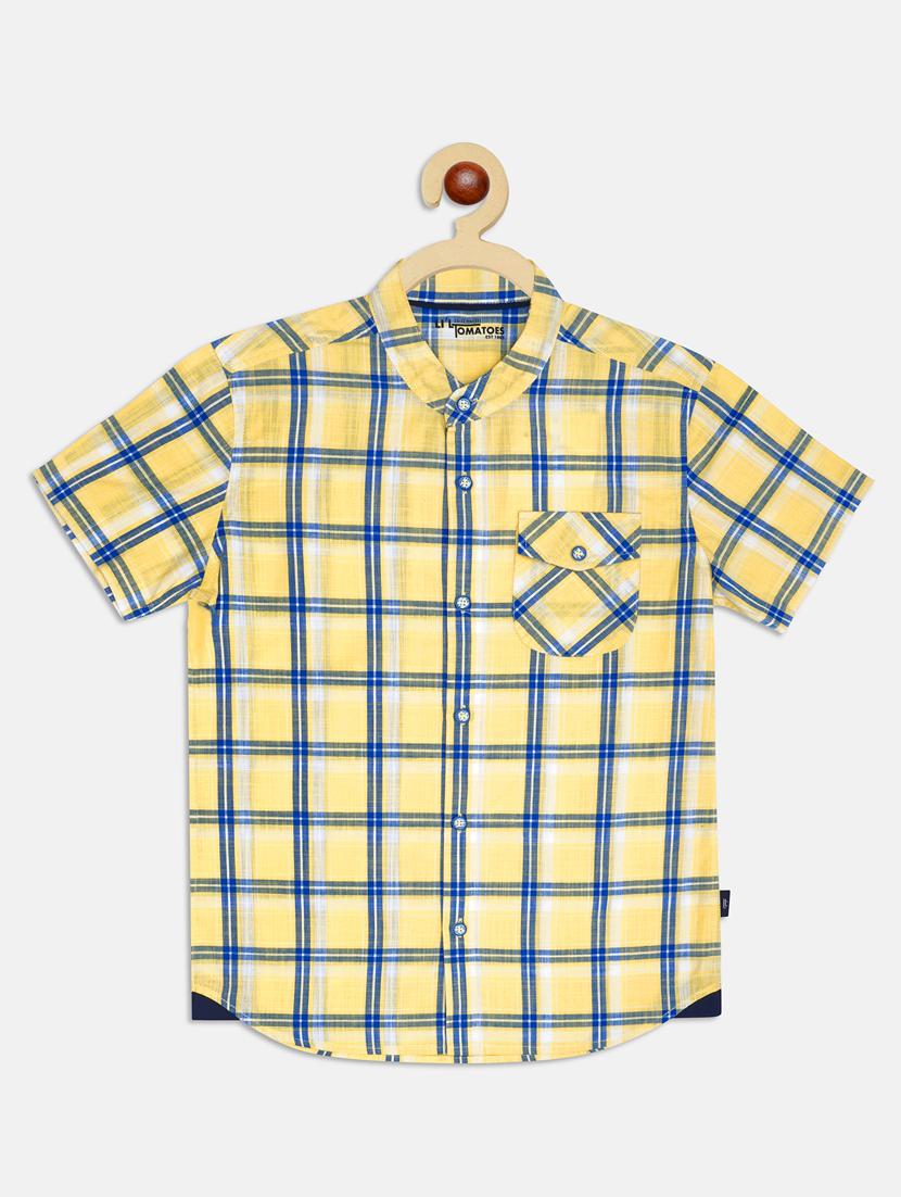 yellow checkered shirt - 17811180 - Zoom Image - 1