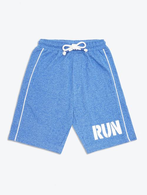 blue solid shorts - 17811185 - Very Small Image - 1