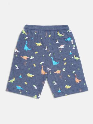 navy blue printed shorts - 17811193 - Standard Image - 2