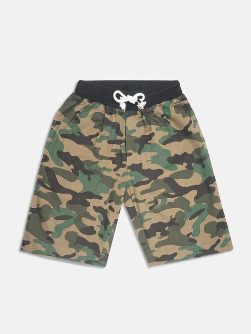 green printed shorts - 17811197 - Standard Image - 1