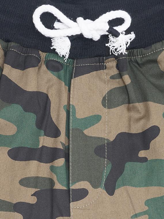 green printed shorts - 17811197 - Zoom Image - 3