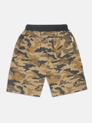 brown printed shorts - 17811198 - Standard Image - 2