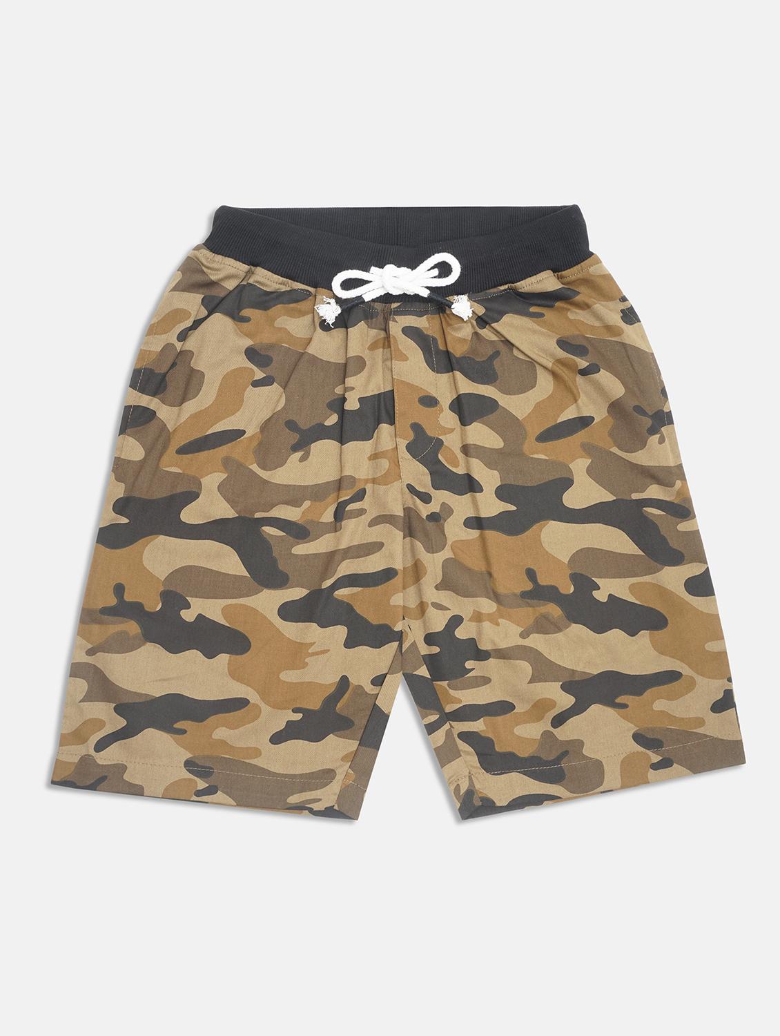 brown printed shorts - 17811198 - Zoom Image - 1