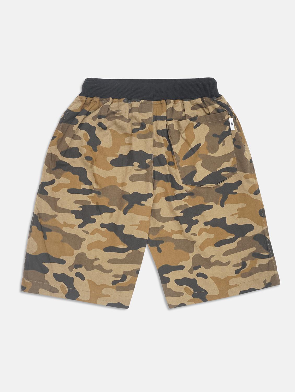 brown printed shorts - 17811198 - Zoom Image - 2