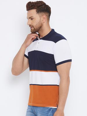 multi colored striped polo t-shirt - 17811767 - Standard Image - 2
