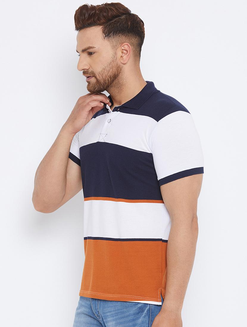 multi colored striped polo t-shirt - 17811767 - Zoom Image - 2