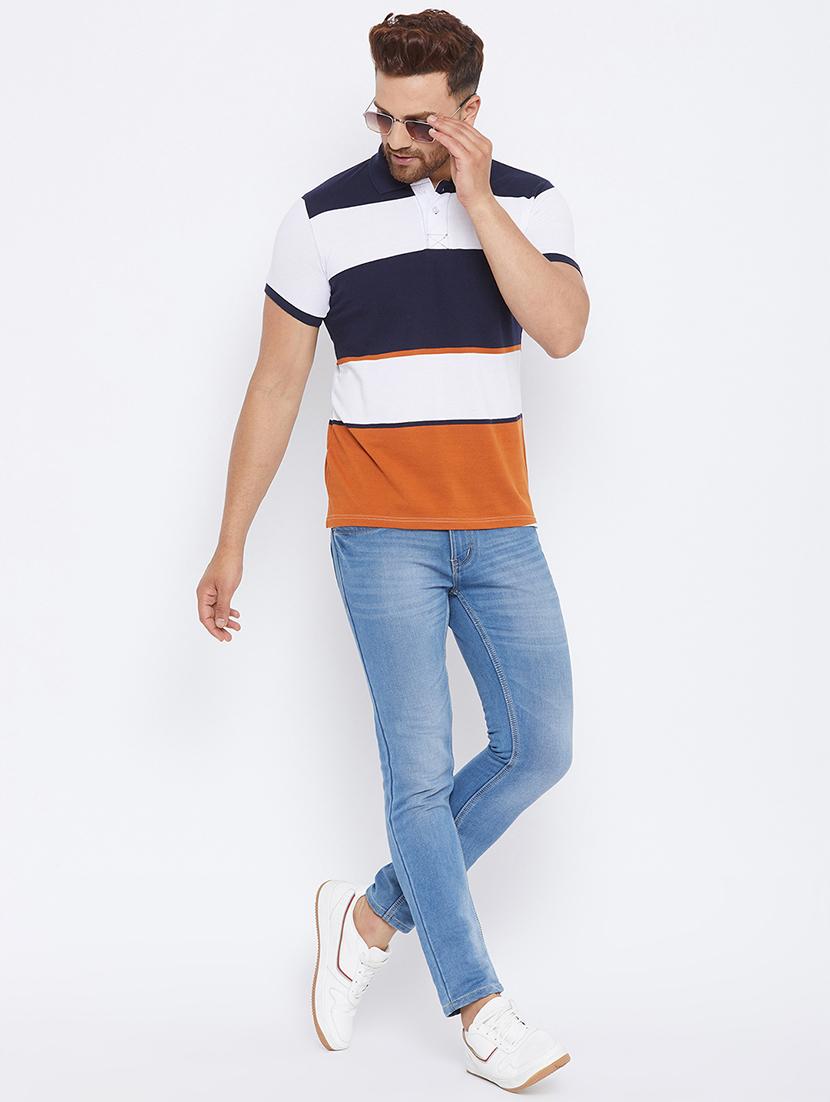 multi colored striped polo t-shirt - 17811767 - Zoom Image - 4