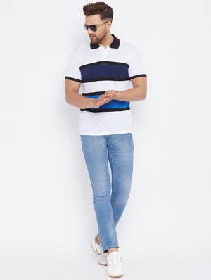 multi colored striped polo t-shirt - 17811774 - Standard Image - 4