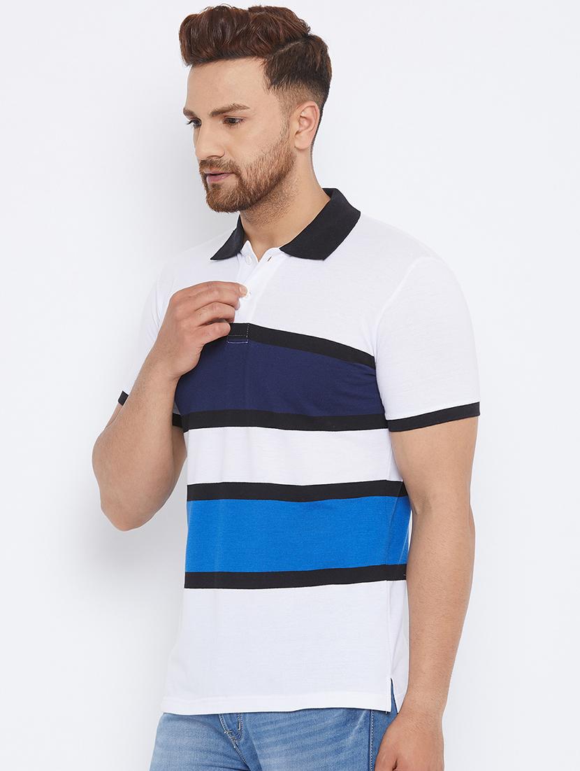 multi colored striped polo t-shirt - 17811774 - Zoom Image - 2