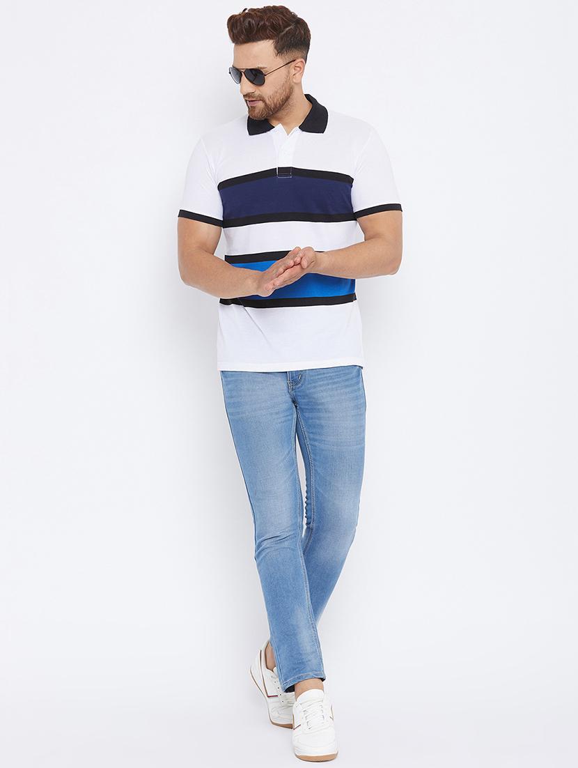 multi colored striped polo t-shirt - 17811774 - Zoom Image - 4