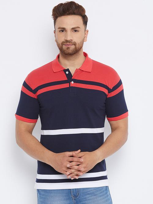 multi colored striped polo t-shirt - 17811778 - Standard Image - 1
