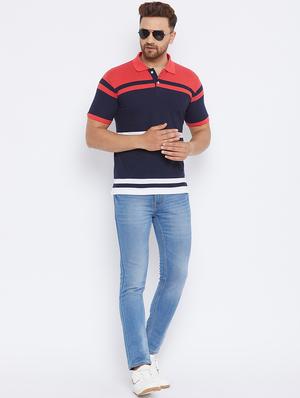 multi colored striped polo t-shirt - 17811778 - Standard Image - 4