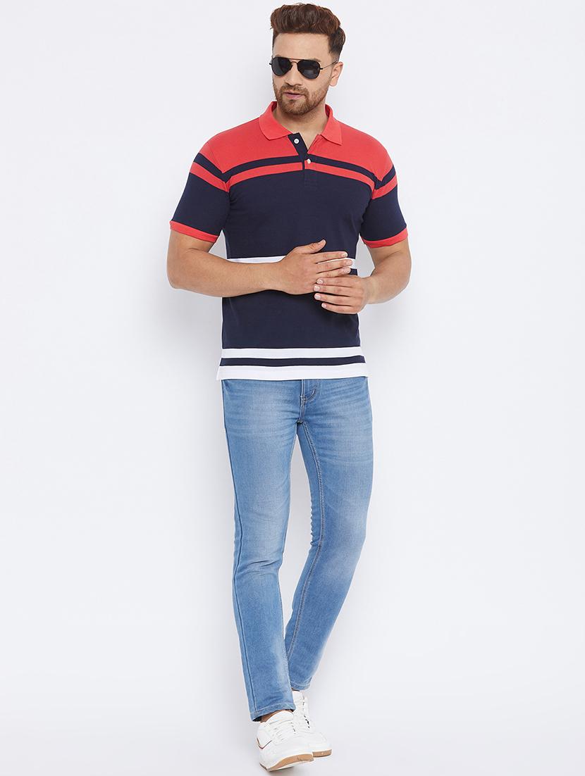 multi colored striped polo t-shirt - 17811778 - Zoom Image - 4
