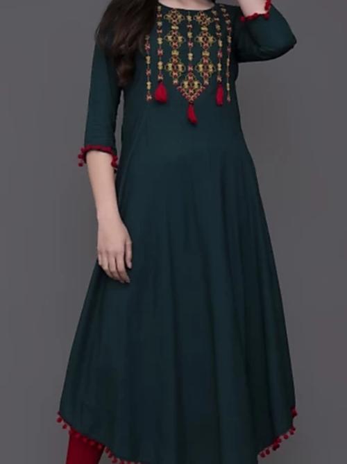 blue cotton kurti - 17811945 - Standard Image - 1