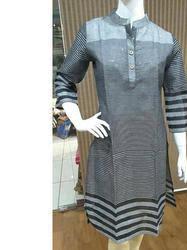 multi colored linen kurti - 17812074 - Standard Image - 6