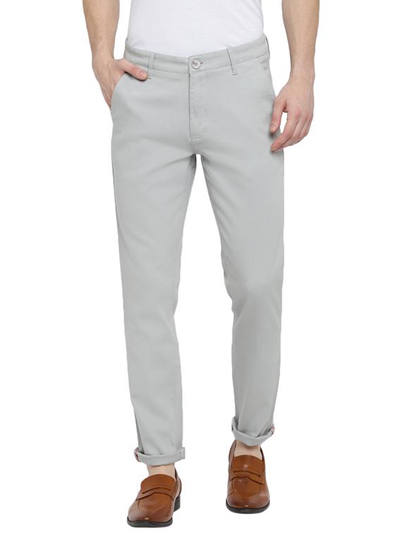 light green solid chinos - 17812165 - Zoom Image - 1