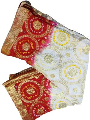 double bhandej ghatchola banarsi silk saree - 17812465 - Standard Image - 2