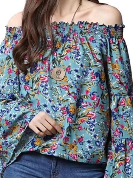 multi colored cotton top - 17812812 - Standard Image - 1