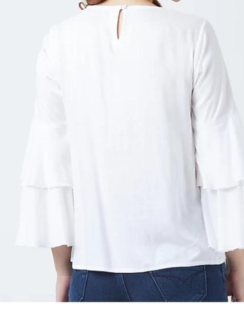 white cotton top - 17812814 - Standard Image - 1