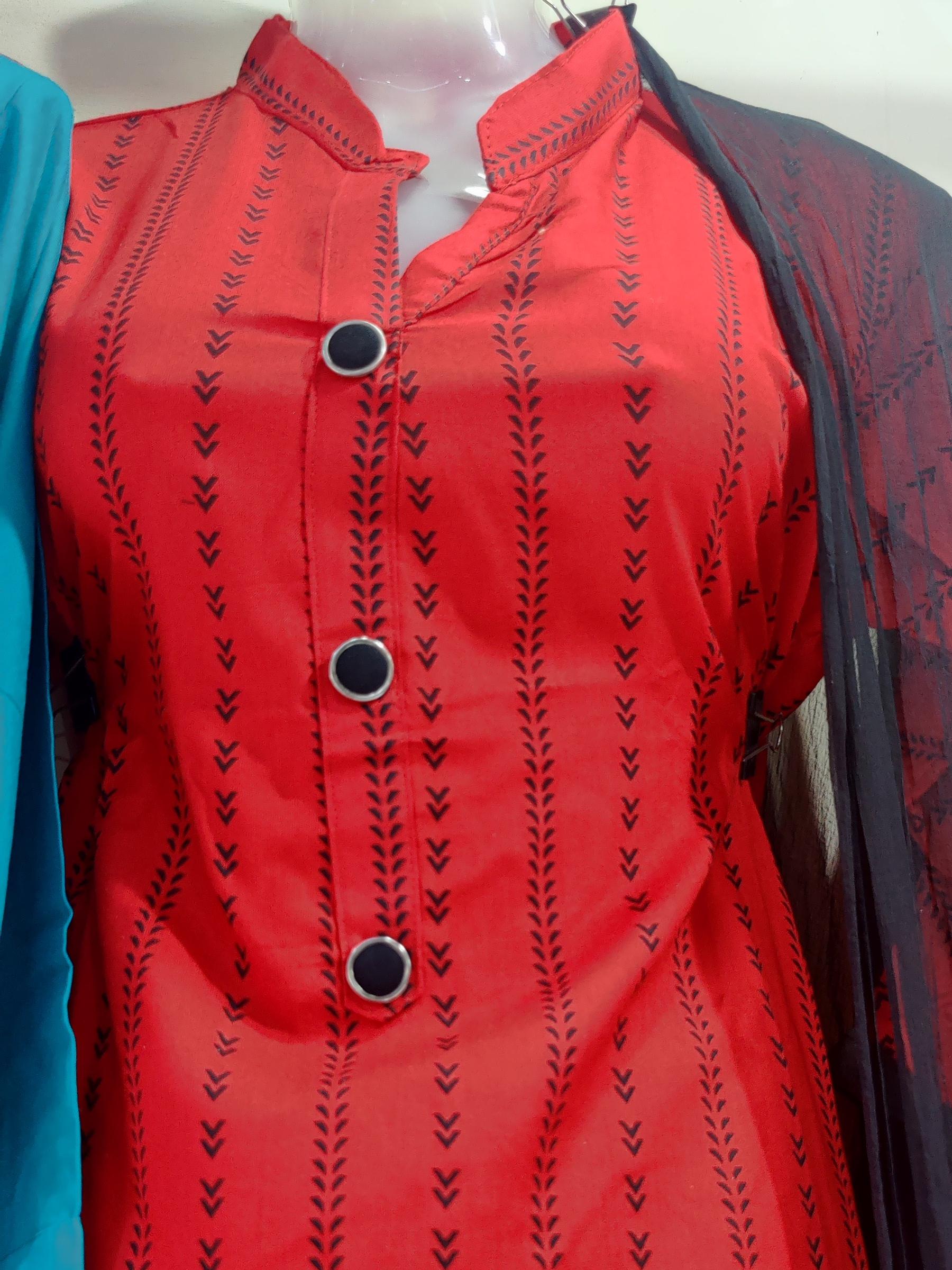 grey cotton kurti - 17812902 - Zoom Image - 1