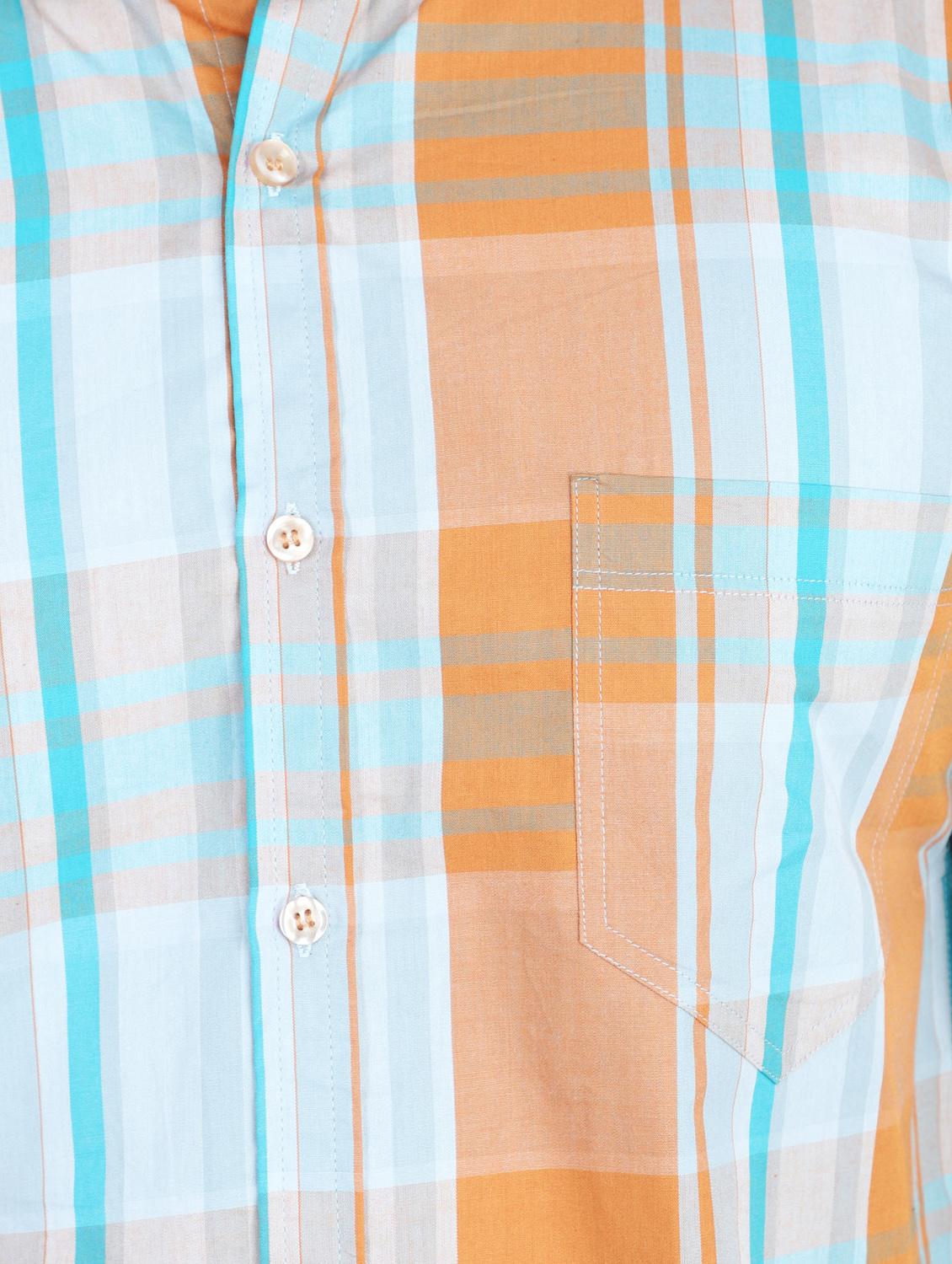 orange checkered casual shirt - 17813006 - Zoom Image - 5