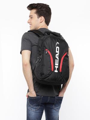 black polyester backpack - 17813362 - Standard Image - 6