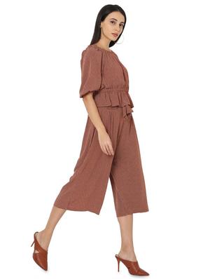 square neck polka dot culotte set - 17813779 - Standard Image - 3