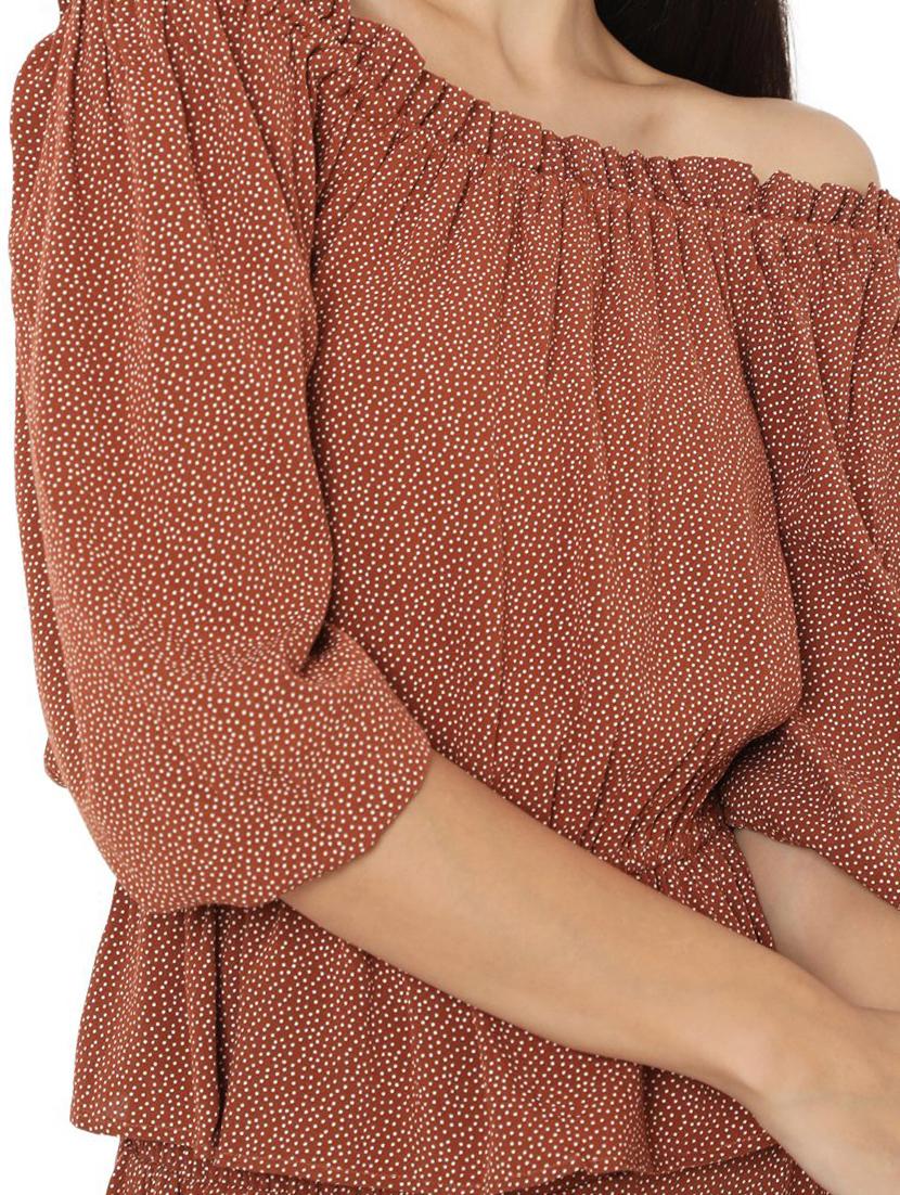 square neck polka dot culotte set - 17813779 - Zoom Image - 5