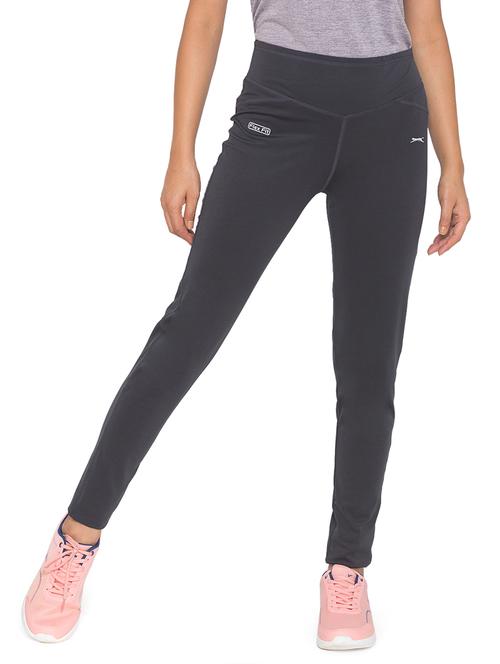 mid rise solid track pant - 17814471 - Standard Image - 1
